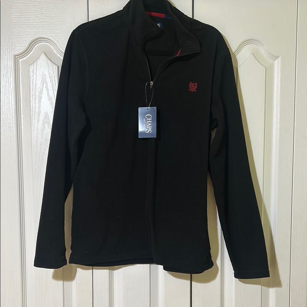 Chaps Black Full-Zip Jacket